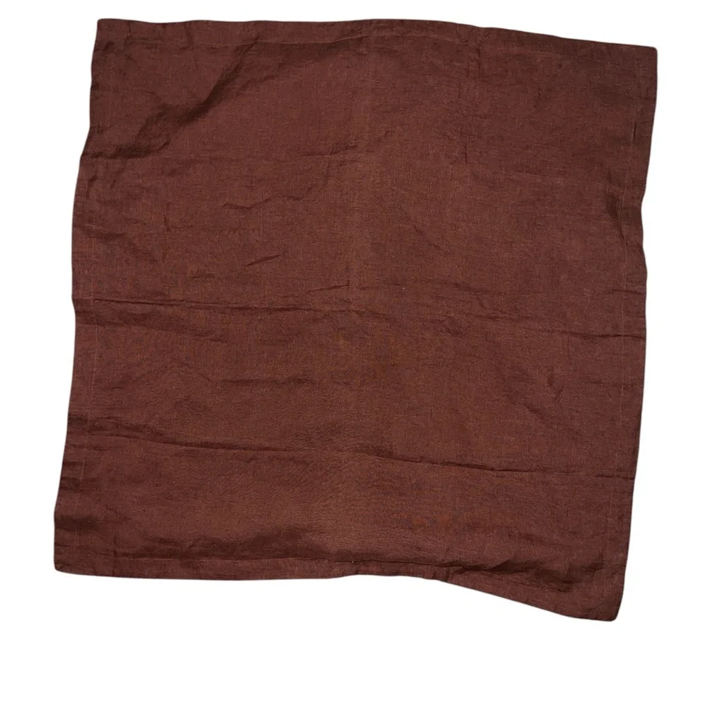 NWOT Quince European Linen Euro Sham (Bordeaux)
